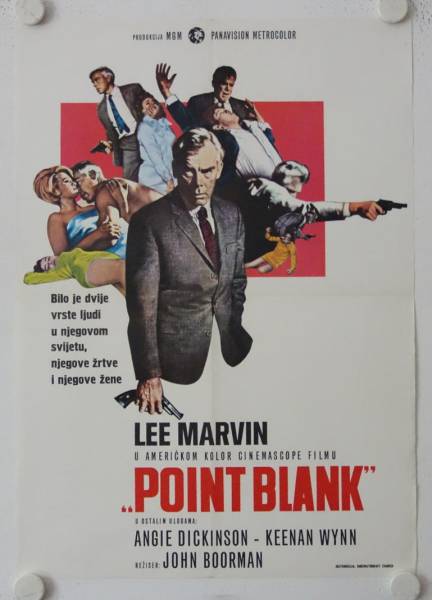 Point Blank original release yugoslavian movie poster